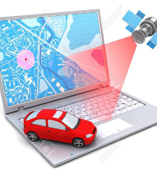 65707188-3d-illustration-of-car-location-tracking-with-laptop-and-satellite